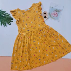Váy bé gái size đại 22- 48kg thun cotton co giãn ( hình chụp thật video thật)