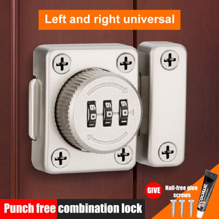 Mechanical Rotate Bolt Latch 3-Digit Combination Password Lock Door ...