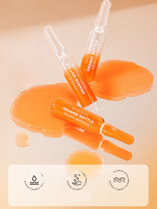 Small Tangerine Bottles of Disposable Essence Hydrating Moisturizing Whitening Brightening Fading Wrinkle Firming Small Pieces Portable Travel Size