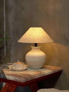 Abotu | Creative Retro New Chinese Style Ceramic Desk Lamp