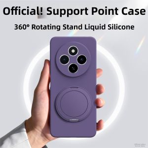 DAOWAIREN | Full Lens Protection Anti-drop Rotatable Bracket Liquid Silicone Case for Redmi 17C