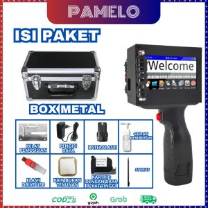 Handheld Inkjet Printer Mesin Barcode Expired Date & Logo Industrial