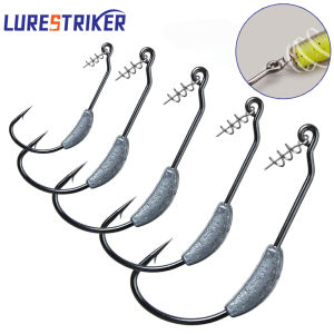 Lurestiker 2g 3g 4g 5g 7g 9g  Jighead Fishhooks Worm Fishing Hook Soft Lure Jig Head Artificial Bait bass pike Fishing