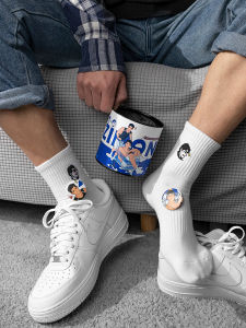 Zimao X JO Boys Collaborative Thin Autumn Winter Mid-calf Cartoon Socks Gift Box for Boyfriend Brother Brother