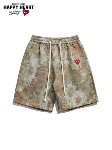 CHARLES JANGS HAPPY HEART | Loose Summer Hawaiian Shorts