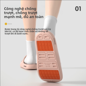 MONLEYTA | Dép đi trong nhà ngoài trời chống trượt mùa hè cho nam EVA đế mềm thoáng khí thoải mái dùng trong nhà tắm