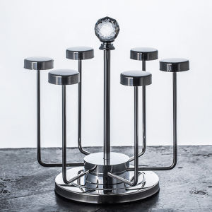 ชั้นวางแก้วชั้นวางแก้วน้ำชั้นวางแก้วชั้นวางแก้วระบายน้ำสแตนเลสแก้วเบียร์ชั้นเก็บถ้วยชาชั้นวางแก้วแบบสร้างสรรค์