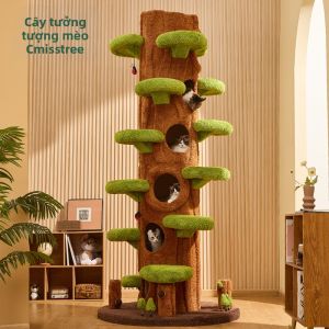Cây leo cho mèo cỡ lớn với bệ nhảy tích hợp sử dụng cho mọi mùa