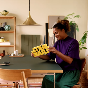 LEGO Star Wars 75407 Brick-built Star Wars Logo (700 Pieces) Toys Mainan Anak Laki Laki Bricks