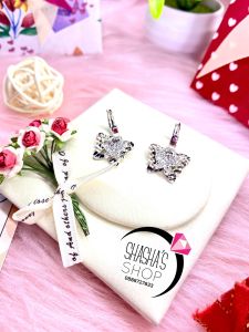 bông tai khoen xi cao cấp siêu xinh