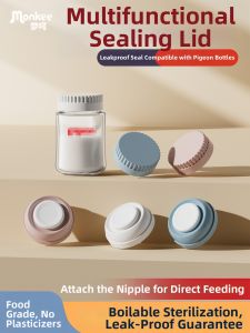 MENGHE | Wide Mouth Storage Bottle Cap Lid Center Ring Screw Cap