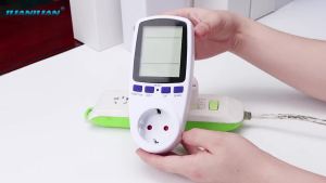 Đồng Hồ Đo Điện Kỹ Thuật Số Với Đèn Nền Trắng Thiết Bị Theo Dõi Điện Năng Tiêu Thụ Đồng Hồ Đo Điện Áp Đồng Hồ Đo Dòng Điện Thiết Bị Kiểm Tra Ổ Cắm Để Giám Sát Năng Lượng Gia Đình