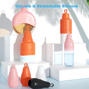 Food-Grade Silicone Hook Travel Bottle Cover Portable Leak-Proof Bottle Protection Cover Toiletries Storage Cover