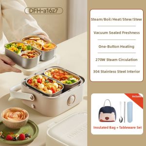 Bear | Insulated Heating Rice Box with Steaming Function for Office Workers