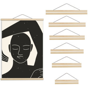 Pine Wood Magnetic Poster Hanger Natural Frame Hanger Frame Painting Photo Frame Canvas Wall Art Craft Frame Art Hanger Frame