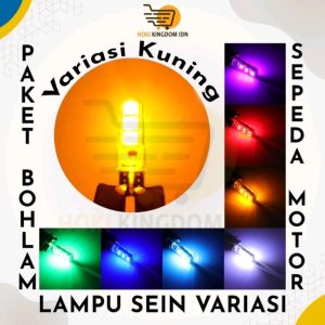 ( 2 PCS ) Lampu bohlam sen jelly flash kedip senja sein jelly kedip stobo T10 senja