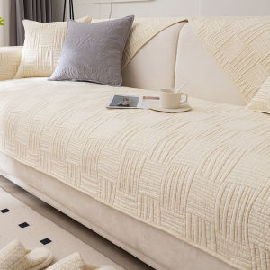Pure Cotton Sofa Cushion All-Season Non-Slip Fabric High-End Full Cotton Batting Seat Pad 2025 New Cover Cloth