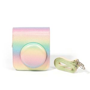 Colorful Starry Sky PU Leather Case Bag For Fujifilm Instax Mini 12 CameraCase PU Leather Soft Protective Case Trave Bag