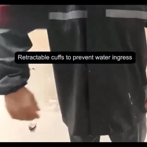 【Deno】Outdoor Raincoat Super Waterproof Heavy Duty Hooded Rain Jacket Windproof Highly Durable For Hiking Trekking Fishing Outdoor Work