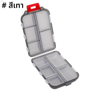 Travel Pill Organizer Box - Travel Medicine Case Kit - Pocket Daily Pharmacy Container - เครื่องจ่ายยาสําหรับเดินทาง
