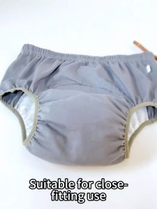 ZQHL Incontinence underwear male female diaper pants Light incontinence adult Cotton blend washable diaper pants