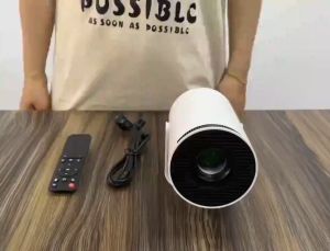 【100% ของแท้ 】Xiaomi ใหม่ HY300 โปรเจคเตอร์ขนาดเล็กพกพา รองรับ WiFi/5G Android 11.0 รองรับการเชื่อมต่อ Bluetooth สำหรับการมิเรอร์โทรศัพท์มือถือ Android/iOS เครื่องฉายภาพยนตร์กลางแจ้งแบบพกพา 1080P อินเทอร์เฟซ HDMI/USB ในตัว Netflix Youtube Google Projector