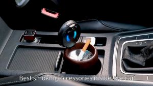 2in1 Car Ash Tray Asbak + Korek Api Electric LED Tempat Portable Interior Mobil
