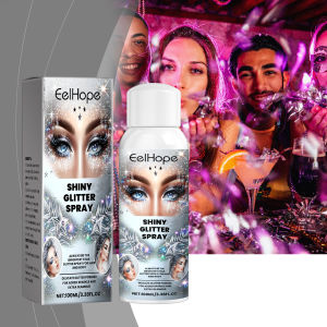 สเปรย์กลิตเตอร์ชิมเมอร์ - ไฮไลท์สำหรับผมและผิวกาย ให้ความเปล่งประกายอย่างอ่อนโยน เหมาะสำหรับงานปาร์ตี้ เทศกาล และงานเฉลิมฉลอง