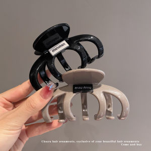 Black Pumpkin Grip Large Back Head Updo Hairpin Shark Clip Fancy Elegant Hair Claw Hair Volume