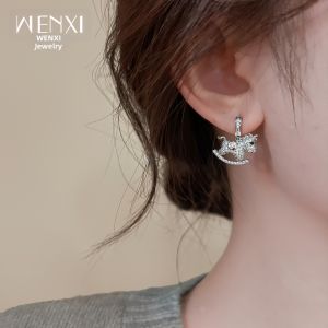 WENXI | Silver Full-drill Prosperous Theme Earrings