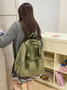 Waterproof Durable Large Capacity Backpack for Junior And High School Girls Stylish Ins Style Double Shoulder Bag Resistant to Wear