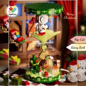 Đồ Chơi Lắp Ráp Đồng Hồ Cát Giáng Sinh - Mô Hình Trang Trí Noel - Decor Giáng Sinh - Merry Christmas Cây Thông Tuần Lộc