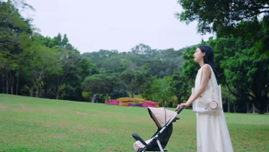 MAXAWEI Stroller Fan 100 Gear Wind Speed Portable Fan Quiet Operation Refreshing Comfort Anti Pinch 5000mAh Battery life 18 hours