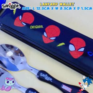 SMIGGLE sendok garpu set anak animals stainless 304 BPA FREE