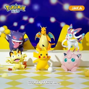 Takara Tomy | Super Kawaii Original Pokemon Figures Assembly Model  Sylveon Gengar Pikachu Meowth Dragonite Jigglypuff High Quality Gift box
