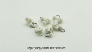 50Pcs Thickened Curtain Track Runners & Hooks Universal Pulley for Electric Smart Curtain Rail Accessories