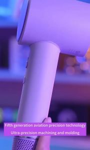 Hair Dryer Negative Ionic Blow Dryer Fast Drying High-Speed Low Noise Thermo-Control Hairdryer with Magnetic Nozzle