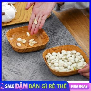 Đĩa Nhựa Vân Gỗ Đựng Thức Ăn  Trái Cây Thiết Kế Độc Lạ - Đĩa Decor Bàn Ăn - Đĩa Nhựa Đựng Hỏa Quả  Trái Cây  Bánh Kẹo Xinh Xắn Đẹp Mắt Tạo Cảm Giác Ngon Miệng - Khay Đựng Đồ Ăn Vặt - Lazada