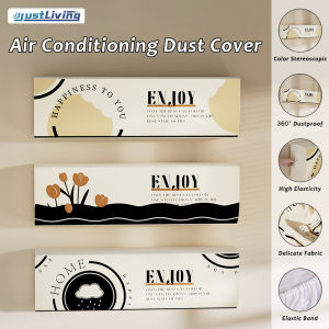 JustLiving 1/1.5/2/3P Air Conditioner Cover Aircon Case For Wall Mounted Aircon Dust Cover Indoor Air Conditioning Horse Hanging Air Conditioning Hang Up Air Conditioning Cover Cloth Cover