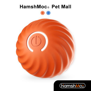 HamshMoc Electric Dog Balls Toy Rolling Interactive Pet Toy USB Charge Ball Adjustable Modes For Cats Dogs Playing Scratching Accessories
