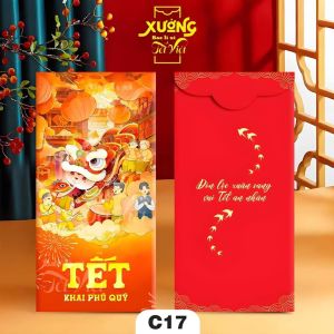 1 set (10 tờ) bao lì xì Tết gia đình đoàn viên 2026