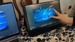 【Local Warehouse】ZOOMEDIN 15.6 1080P FHD Touch Screen Ultra-Slim Portable Monitor for Laptop100% SRGB External monitorDual Speaker Extender Display.USB HDMI VESA with Smart Cover for LaptopPC Phone Xbox PS4/5 Switch【Delivered Whinin 72 Hours】