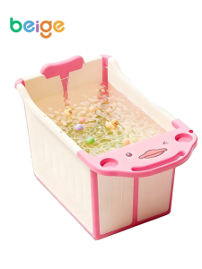 Foldable Baby Bath Tub Large Kids Bathtub with Seat for 1~16 Years Old Portable Bathtub Drain Hole Safe Bath桶