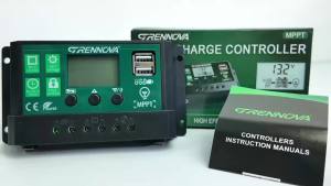 GRENNOVA 10A/30A/60A MPPT Solar Charge Controller—12V/24V Auto W/H DC Input and Output Compatible with Multiple Battery Types