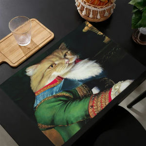 【Cute Pet Paradise】Animal Pattern Placemat 30x40cm Heat-Resistant & Non-Slip Universal Placemat for Kitchen & Dining Room