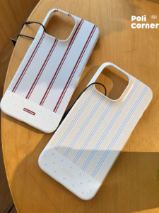 Poli Corner2025 New Philin 17 Phone Case 16Promax High-End Minimalist Ins Style Phone Cover 15Pro Super Beautiful Striped Phone Case