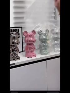 Violent Bear Decoration Living Room Light Luxury Home TV Cabinet Wine Cabinet Decoration Set