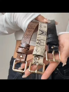 BGS 557 Ikat Pinggang Wanita / Sabuk Wanita Fashion Model VintageSnacke Belt Kekinian