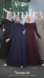 SEPLY GAMIS NAMIRA 08 TERBARU DRESS KEKINIAN DAILY CASUAL KONDANGAN KULIAH PREMIUM TERMURAH