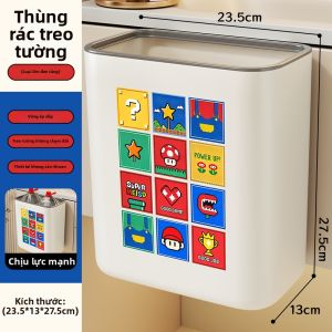evesigar | Thùng Rác Treo Tường Mở Đỉnh